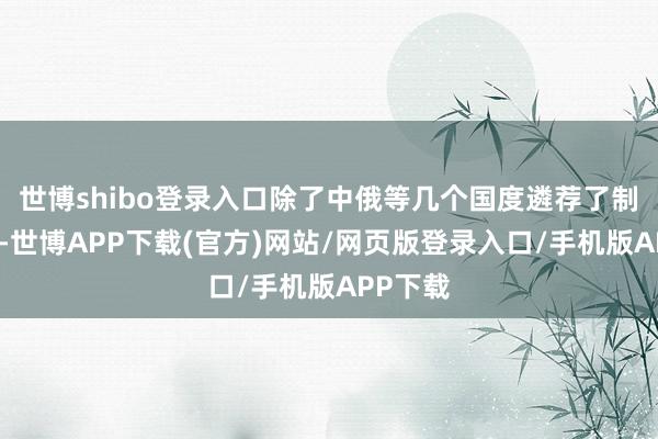 世博shibo登录入口除了中俄等几个国度遴荐了制裁见识-世博APP下载(官方)网站/网页版登录入口/手机版APP下载